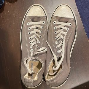 Converse gray sneakers size M10/W12. Good used condition.
